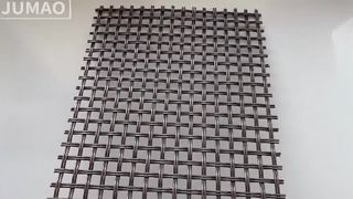 Video real del panel de malla metálica rojo cobre.
