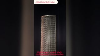 Pantalla de división de acero inoxidable personalizada curvada de malla metálica decorativa espiral