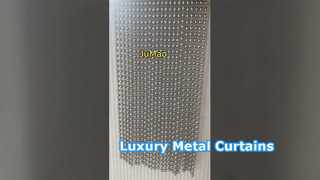 Cortinas de cuentas de metal ignífugas y duraderas.