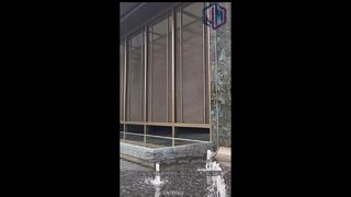 Pantalla de malla tejida de metal decorativa para exteriores