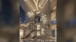 Cortinas de bolas de cuentas de metal de primera calidad para interiores modernos