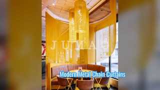 Cortinas de eslabones de cadena de metal personalizadas para arquitectura moderna