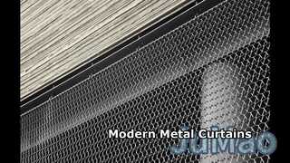 Cortinas de bobina de metal de diseño moderno.