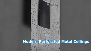 Muro cortina de metal perforado para fachadas de edificios