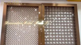 Video de grabación real de malla decorativa metálica