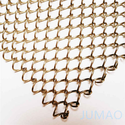 Cortinas de malla de metal arquitectónicas para restaurantes de puerta