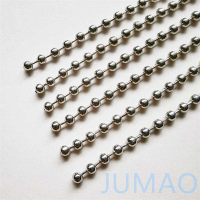 6 mm Círculo de metal cromado de plata de cuentas de cortinas cadena para la partición de ventanas