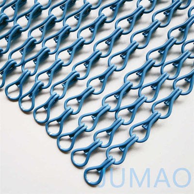 Pulverización de cadenas metálicas cortinas de enlace puerta Fly Screen 2mm