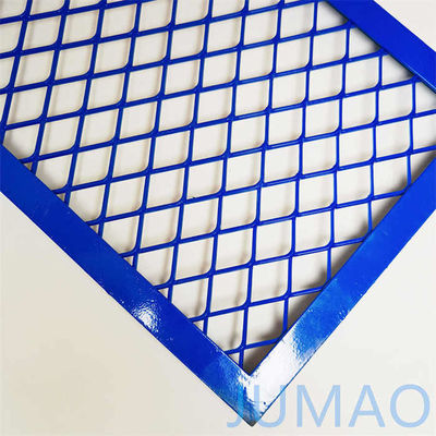 Insertores de gabinete de malla de alambre decorativo azul expandido al aire libre
