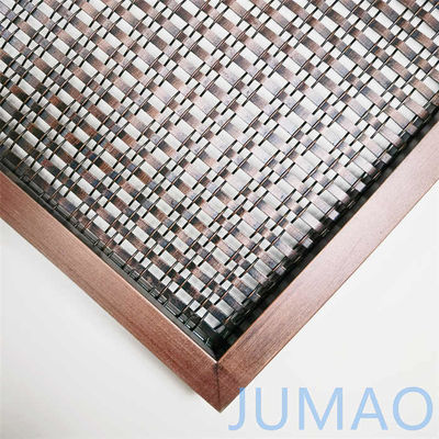 Antigua de cobre de malla de alambre enroscada divisor de la sala de pantalla de metal oficina hogar