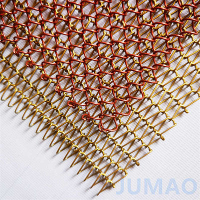 Cortinas de malla de metal de agujero de diamante en negro para el divisor de espacio del club 1.2mm