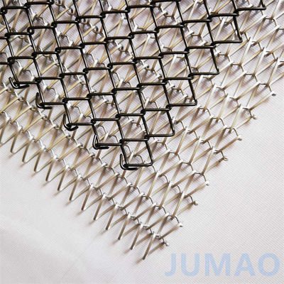 Diamante de malla de metal cortina divisor de habitación Jumao Sprial Decoración de metal cortinas
