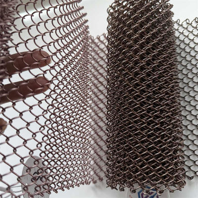 Techo de malla metálica de acero inoxidable de varios tamaños de 0,8 mm a 3 mm para techos duraderos y elegantes