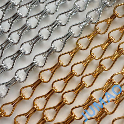 Protección solar de las fachadas Efecto dramático creación de la cadena de metal divisor de la habitación