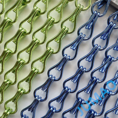 Crear un ambiente impresionante Cortinas de cadena de aleación de aluminio Pista de colgar alternativa