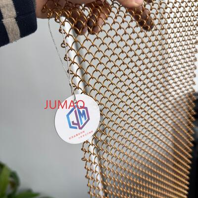 Metal tejido malla arquitectónica interior de la malla metálica decorativa espiral