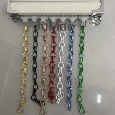 Cortinas de eslabones de cadena de metal montadas en el techo de 18 mm o 20 mm, cortinas de malla de metal de alta resistencia adecuadas para almacenes