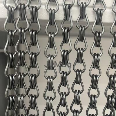 Cortinas de Cadena de Aluminio Cortinas de Malla Metálica Resistencia a la Temperatura de Menos 40 Celsius a 200 Celsius Diseñadas para Adaptarse al Espacio