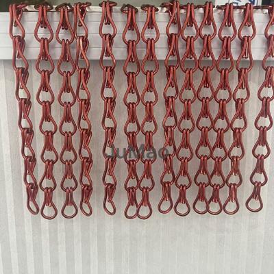 Cortinas de Cadena de Aluminio Cortinas Metálicas de Aluminio Acero Inoxidable Pantallas Decorativas Versátiles para Comercial e Industrial