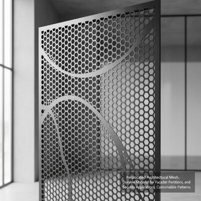 Maquillaje arquitectónico perforado Material duradero para fachadas, particiones interiores y aplicaciones de seguridad Modelos personalizables