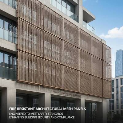 Paneles de Malla Arquitectónica Ignífugos Diseñados para Cumplir Normas de Seguridad, Mejorando la Seguridad y el Cumplimiento de Edificios