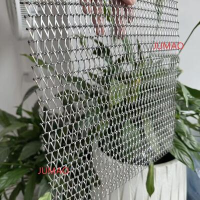 Cuadrícula de acero inoxidable en espiral con dimensiones personalizables para aplicaciones arquitectónicas duraderas y resistentes a la corrosión
