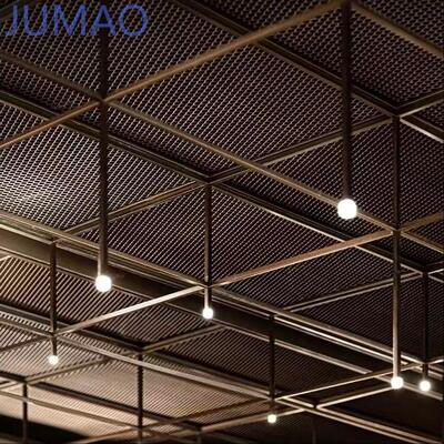 Hexagonal Expanded Metal Panels For Indoor Ceiling Decoration